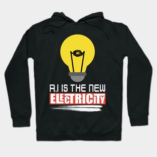 AI is the new electricity Hoodie